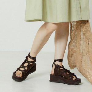 FREAK'S STORE 「FREAK'S STORE」 ヒールサンダル 5 ブラウン レディース