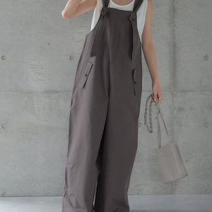 HUG.U 「HUG.U」 オーバーオール M チャコール レディース