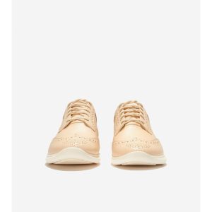 COLE HAAN コールハーン Colehaan ゼログランド メリット ウィングチップ オックスフォード womens W30237 ブラジリアン サンド/ アイボリー