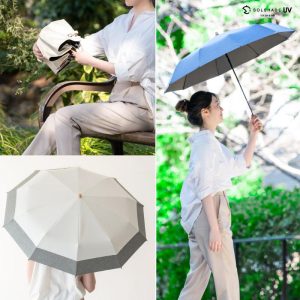SOLSHADE 完全遮光 日傘 折りたたみ 10本骨 晴雨兼用 遮光率100% UVカット UPF50+ 折りたたみ傘 折りたたみ日傘 軽量 レディース 折り畳み傘 暑さ対策 紫外線対策