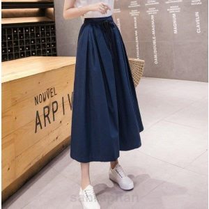 フレアパンツ スカーチョ レディース ガウチョパンツ ワイドパンツ コットン 無地 ボトムス ウエストゴム