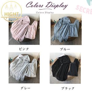 セットアップ スウェット レディース ジャージ 上下セット フード付き スポーツウェア 運動着 部屋着 ルームウェア シンプル パジャマ ヨガウェア