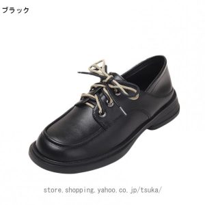 レディース レースアップシューズ マニッシュシューズ オックスフォード おじ靴 美脚 春夏 秋冬 ローヒール ローファー 歩きやすい 大人 カジュアル 婦人靴