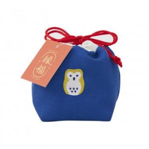 縁福巾着　ふくろう61340