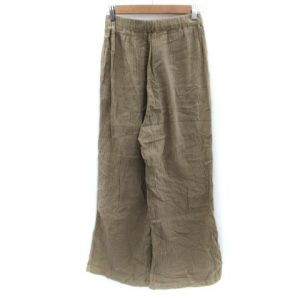 クラシカルエルフ CLASSICAL ELF ワイドパンツ ロング丈 L ベージュ /SM4 レディース