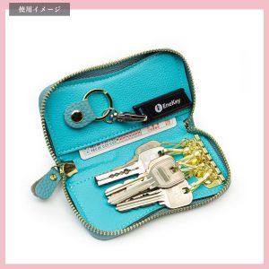 キーケース 上質本革 スマートキー キーホルダー レザー  レディース メンズ カードポケット 6本