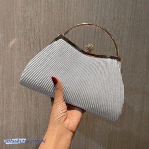 プリーツパーティーバッグ クラッチバッグ